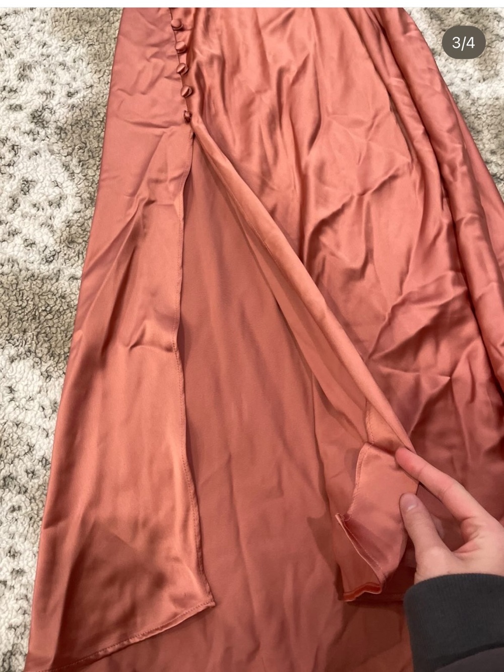 Zara cowl neck slip maxi dress - Picture 5 of 6